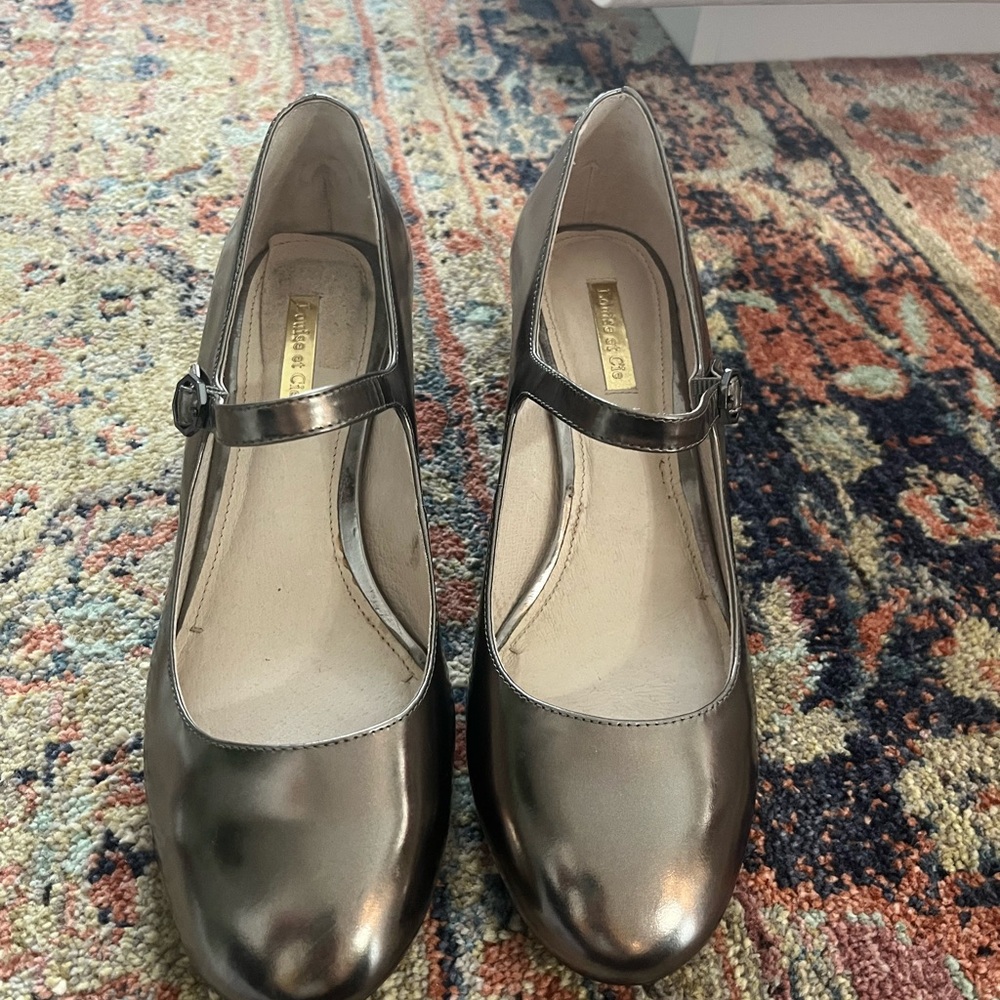 Louise et Cie Iron (Metallic) Korrie Mary Janes 8.5 - Picture 12 of 13